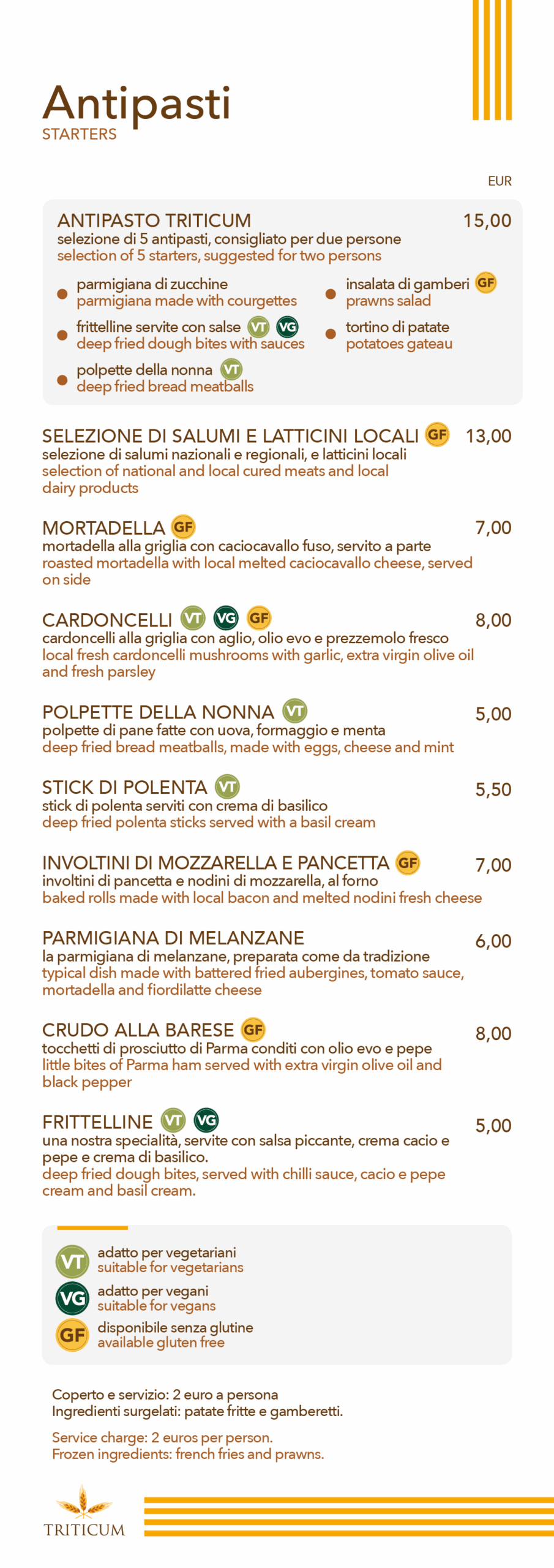 antipasti triticum
